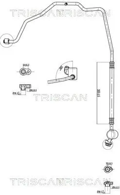 TRISCAN 901029008 High-/Low Pressure Line, air