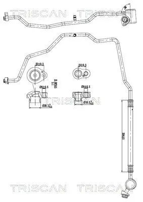 TRISCAN 901029009 High-/Low Pressure Line, air
