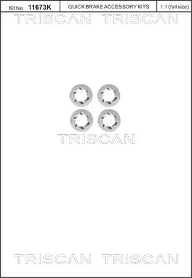 TRISCAN 8105 116014 Комплект болтов, тормозной