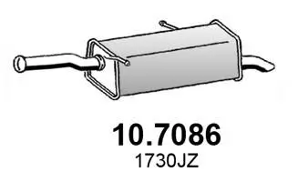 107086 Глушитель psa partner b9,