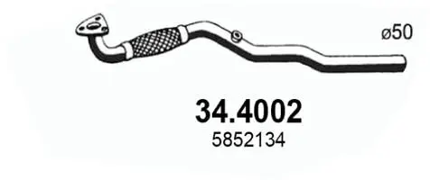 344002 Глушитель средняя часть