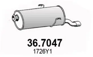 36.7047 Задн. часть глушителя