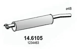 14.6105 Средний глушитель выхлопных
