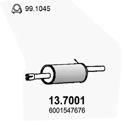 13.7001 Глушитель основной