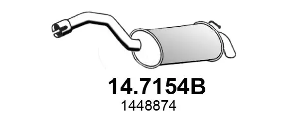 14.7154B Глушитель основной