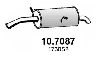 107087 Глушитель задняя часть psa