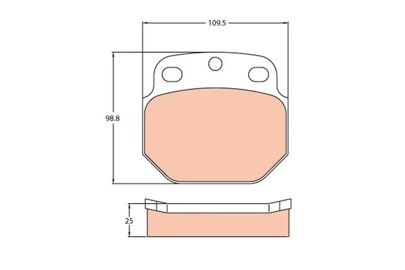 GDB5061 Дисковые тормозные колодки,
