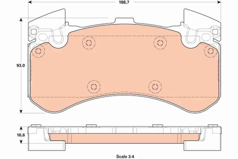 TRW GDB1911 Колодки тормозные AUDI A8 2009