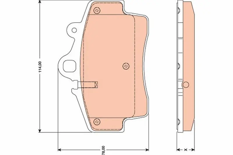 TRW GDB1756 Колодки тормозные PORSCHE