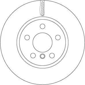 TRW DF6757 Диск тормозной передний MINI