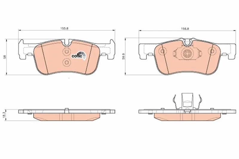 GDB1935 Колодки тормозные BMW 1