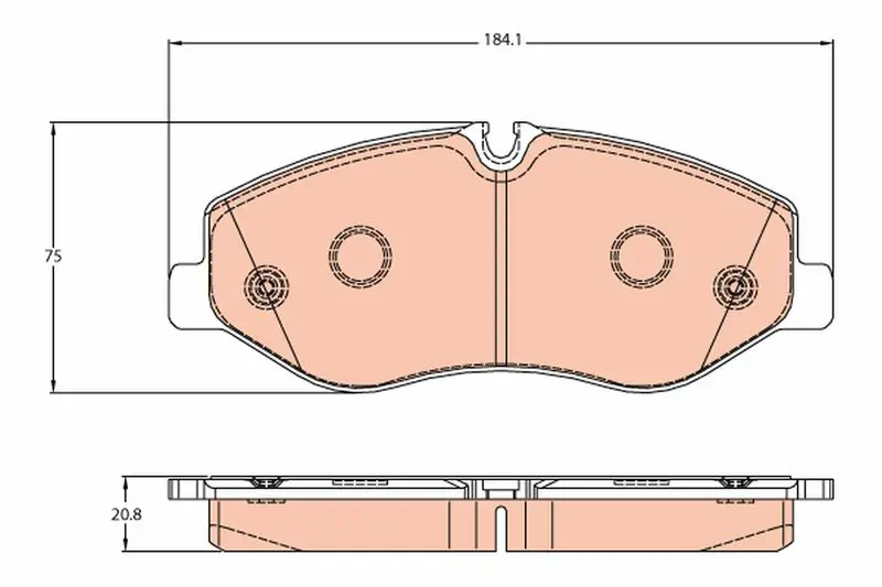 TRW GDB2103 Колодки тормозные MERCEDES