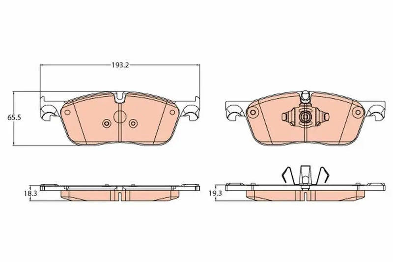 GDB2119 Колодки пер.JAGUAR F Type, XF