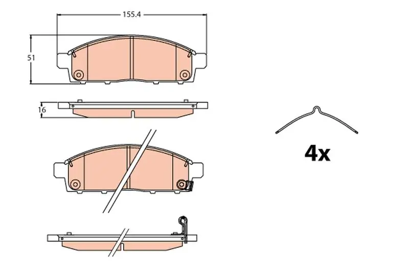 GDB2124 GDB2124 колодки дисковые