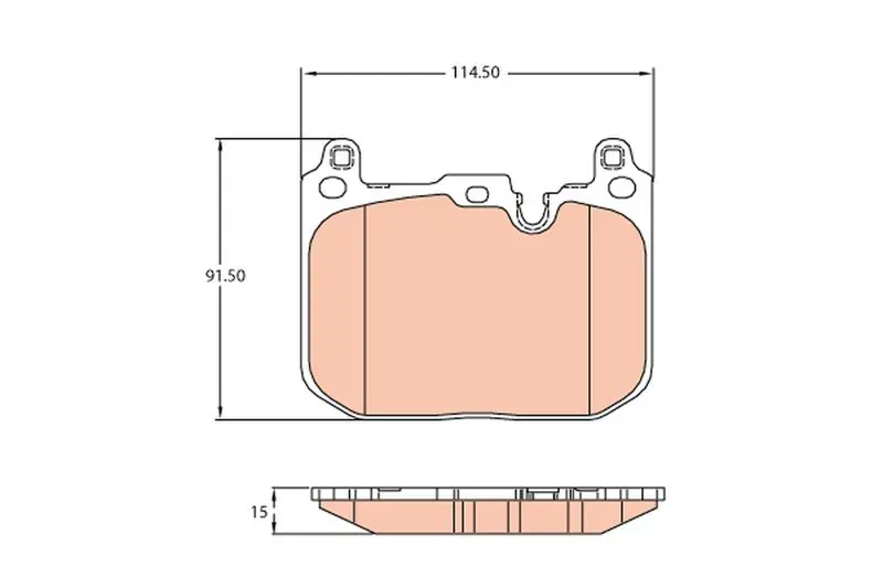 TRW GDB2137 Колодки пер.MINI CLUBMAN,