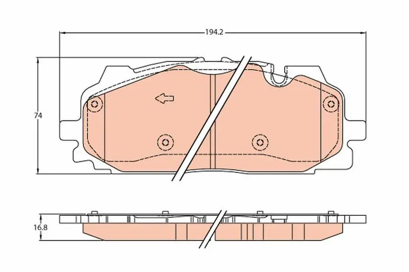 TRW GDB2158 Колодки тормозн