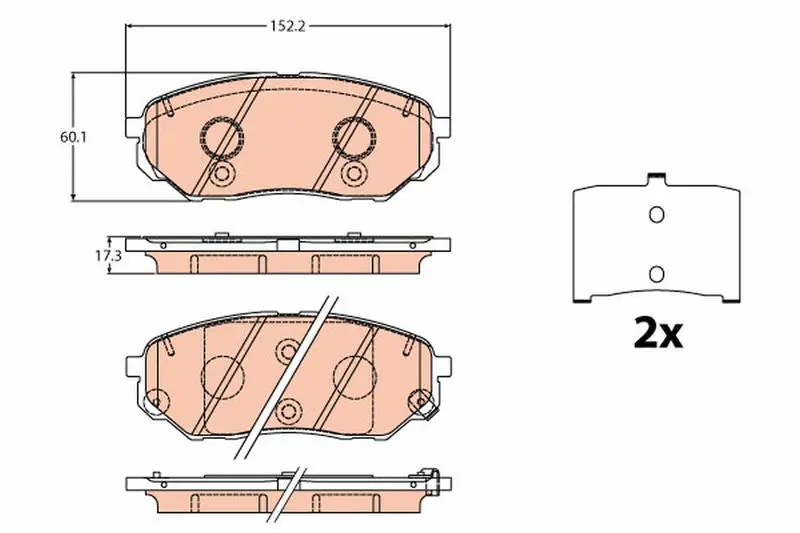 GDB2195 КОЛОДКИ ТОРМОЗНЫЕ ДИСКОВЫЕ