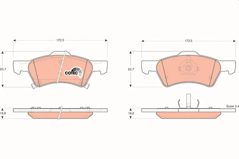 GDB4129 Колодки тормозные CHRYSLER