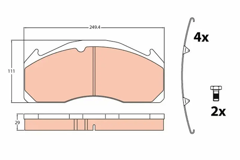 GDB5085 Колодки диск с пласт.