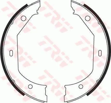 TRW GS8656 Колодки тормозные барабанные