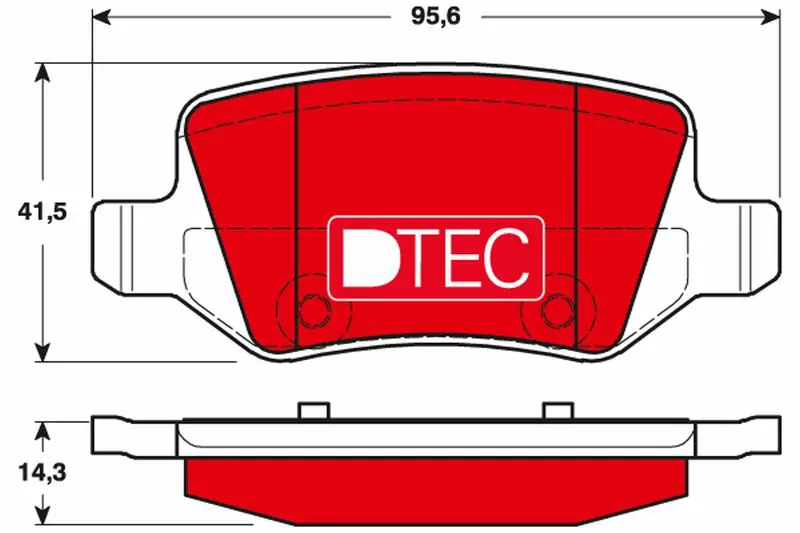 TRW GDB1481DTE Комплект тормозных колодок