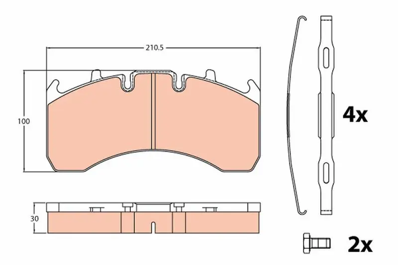TRW GDB5098 GDB5098 колодки дисковые