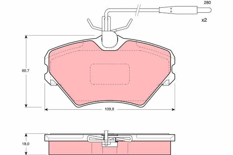 GDB1087 Колодки тормозные дисковые