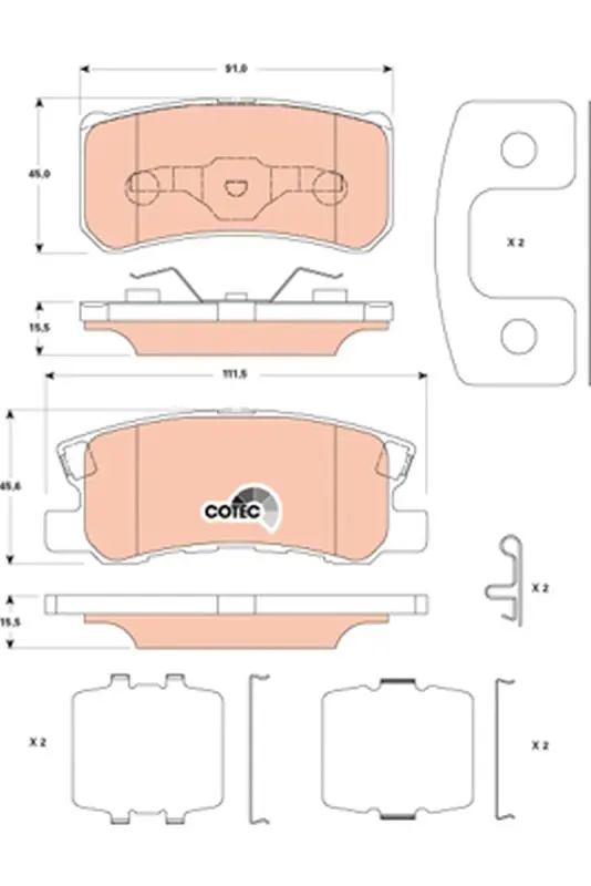 GDB4600 Колодки тормозные CHRYSLER