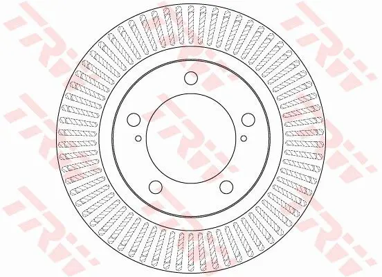 TRW DF6239S Диск тормозной передний TOYOTA