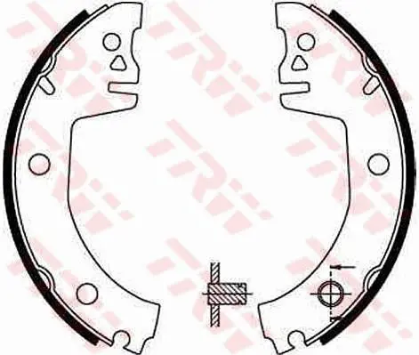 TRW GS8300 Колодки тормозные барабанные,