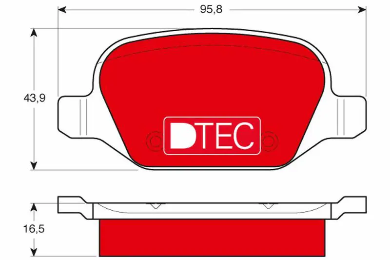TRW GDB1396DTE Комплект тормозных колодок