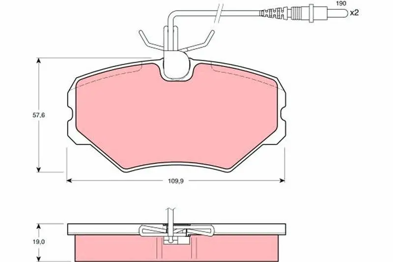 GDB1051 Колодки тормозные