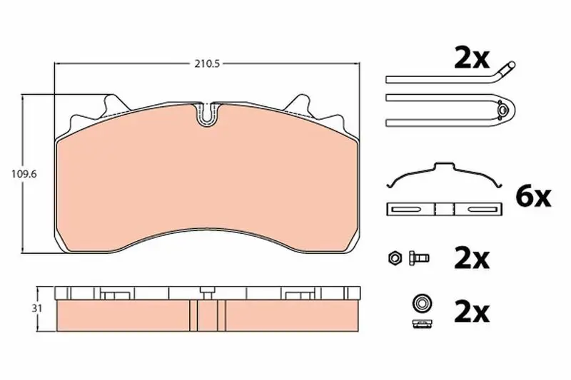 TRW GDB5094 КОЛОДКИ ТОРМОЗНЫЕ ДИСКОВЫЕ