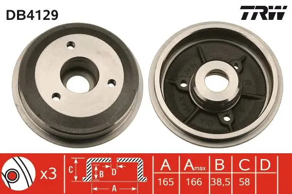 TRW DB4129 G колодки тормозные дисковы