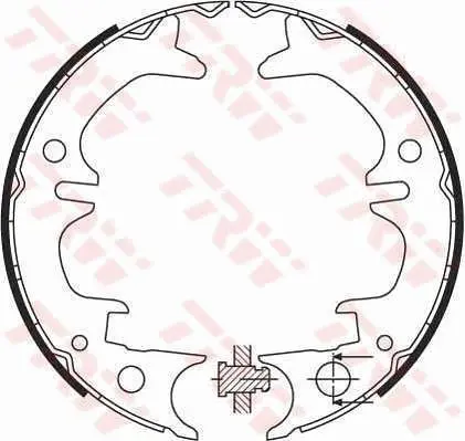GS8430 КОЛОДКИ ТОРМОЗНЫЕ БАРАБАННЫЕ
