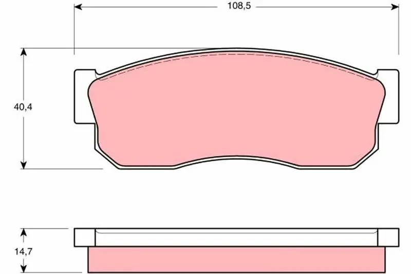 GDB988 Комплект тормозных колодок,