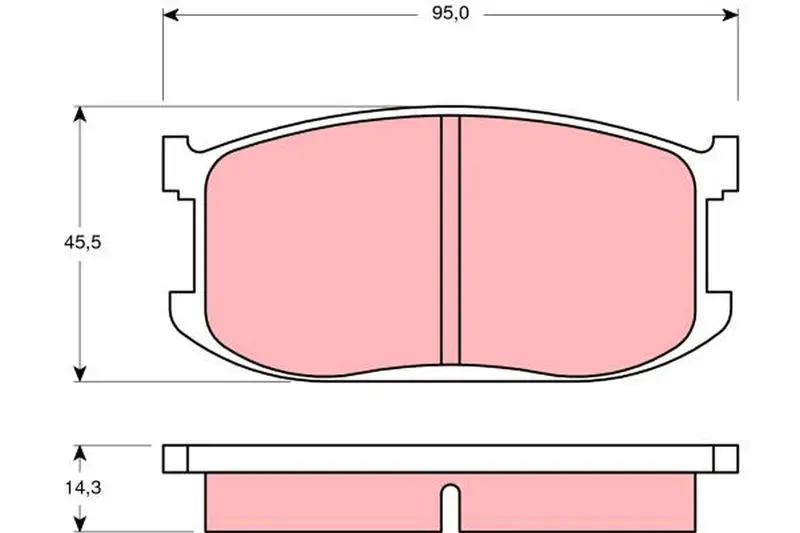 GDB252 Тормозные колодки