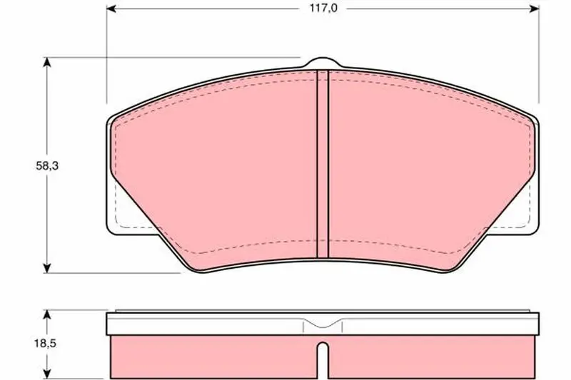 GDB349 Комплект тормозных колодок