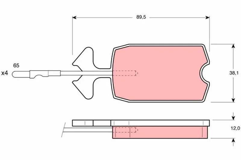 GDB277 Колодки торм диск к т передн