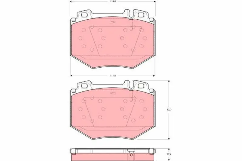 GDB1575 Колодки торм пер Mercedes W220