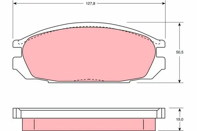 GDB745 Комплект тормозных колодок