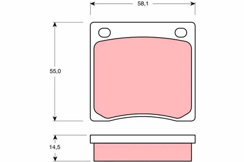 GDB126 Дисковые тормозные колодки,