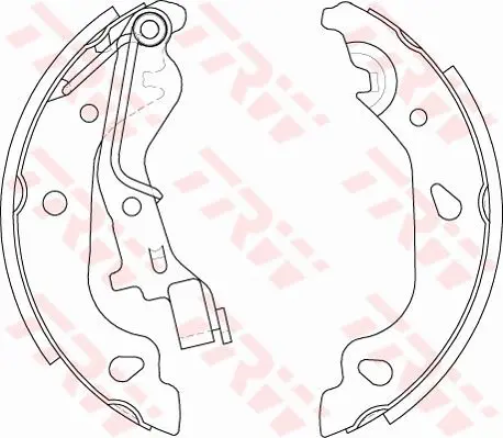 TRW GS8687 КОЛОДКИ ТОРМОЗНЫЕ БАРАБАННЫЕ
