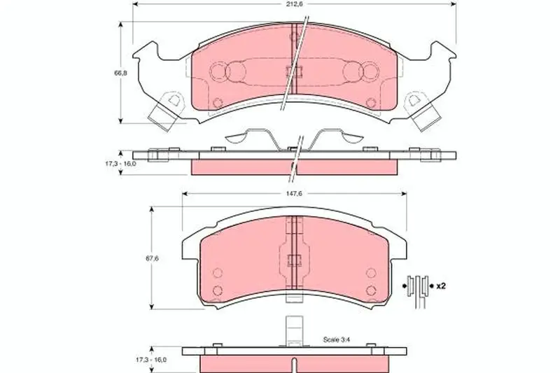 GDB4054 Колодки тормозные дисковые