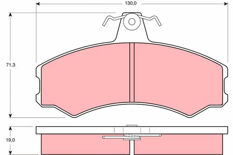 GDB846 Комплект тормозных колодок