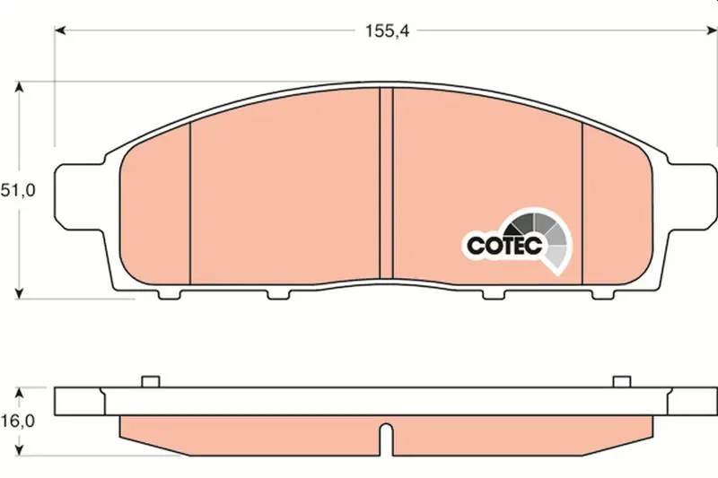 GDB3435 Колодки передние MITSUBISHI