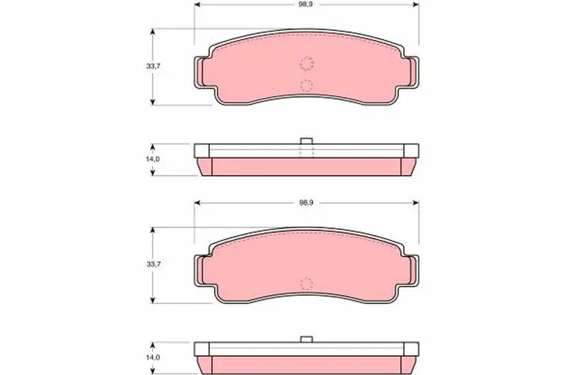 GDB982 Колодки тормозные дисковые