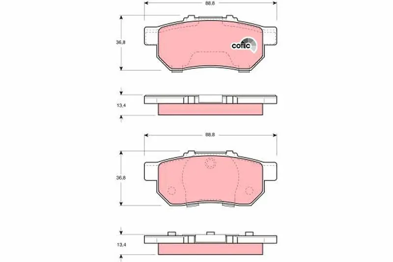 TRW GDB3113 Колодки тормозные дисковые