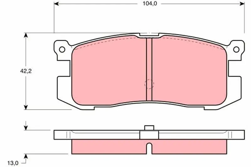 TRW GDB1025 Колодки тормозные дисковые