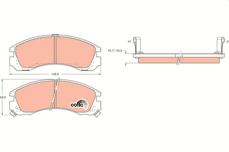 TRW GDB1126 Колодки тормозные дисковые